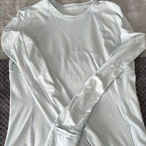 lululemon athletica Light Blue Long Sleeve Top